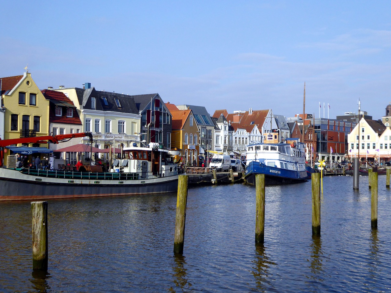 husum port nordfriesland free photo