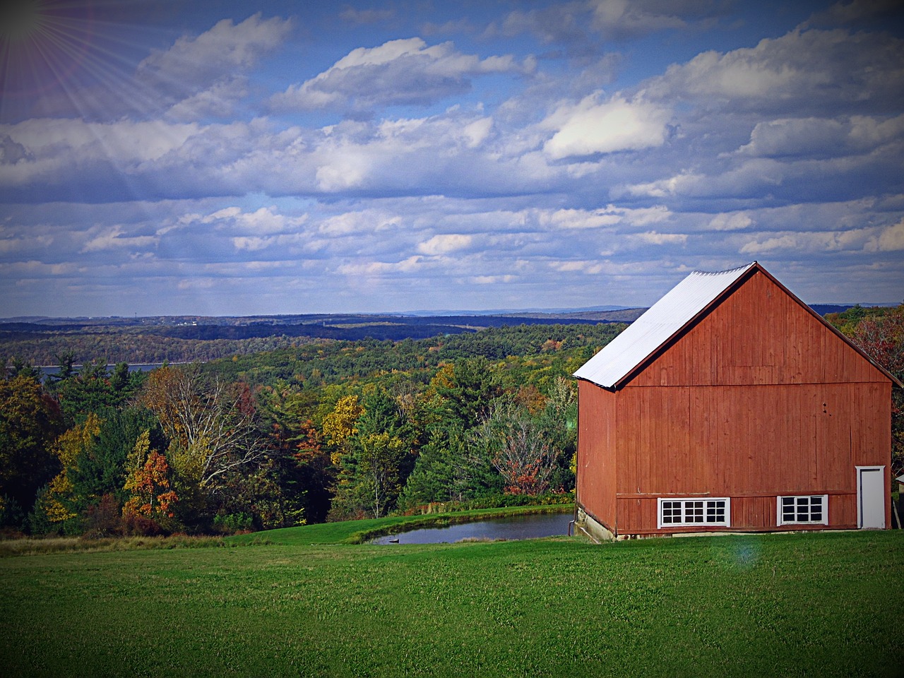 hut barn field barn free photo