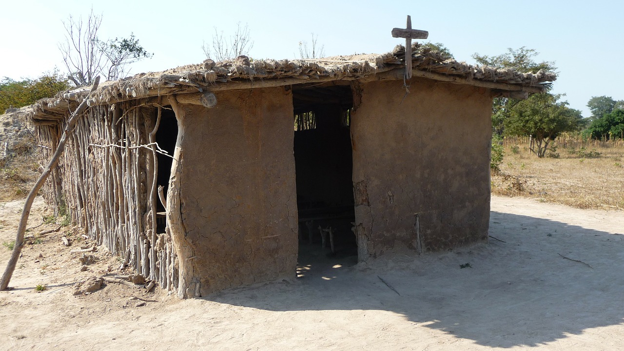 hut africa church free photo
