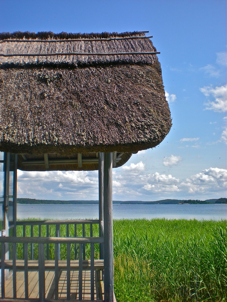 hut thatched roof reed free photo