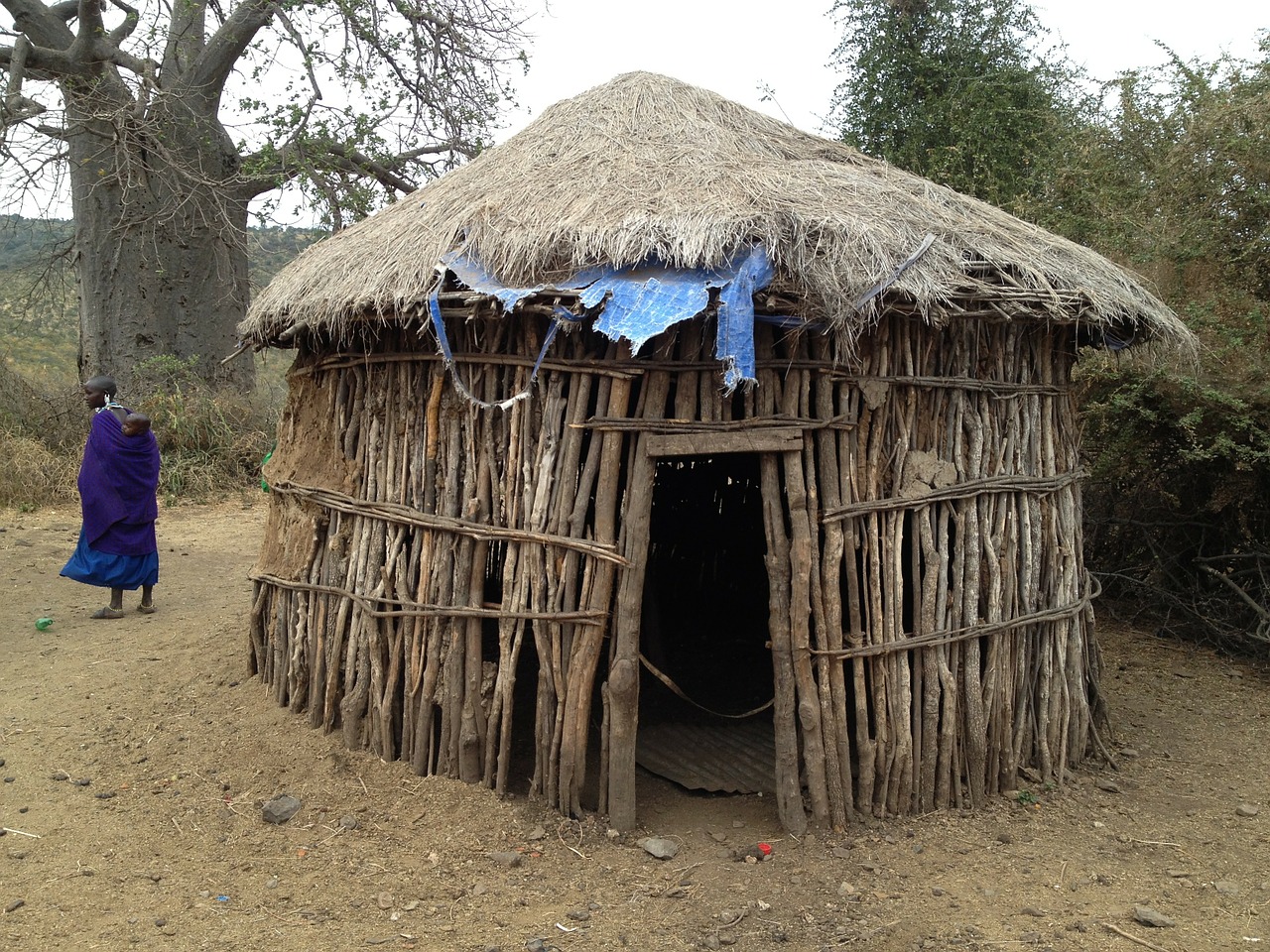 hut dwelling africa free photo