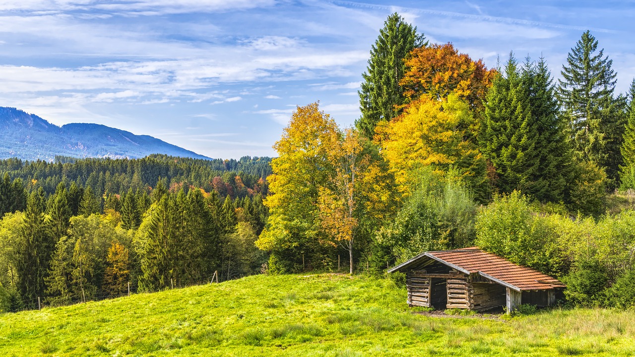 hut alpine mountains free photo