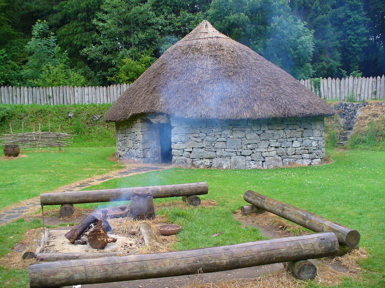 hut stone age home free photo