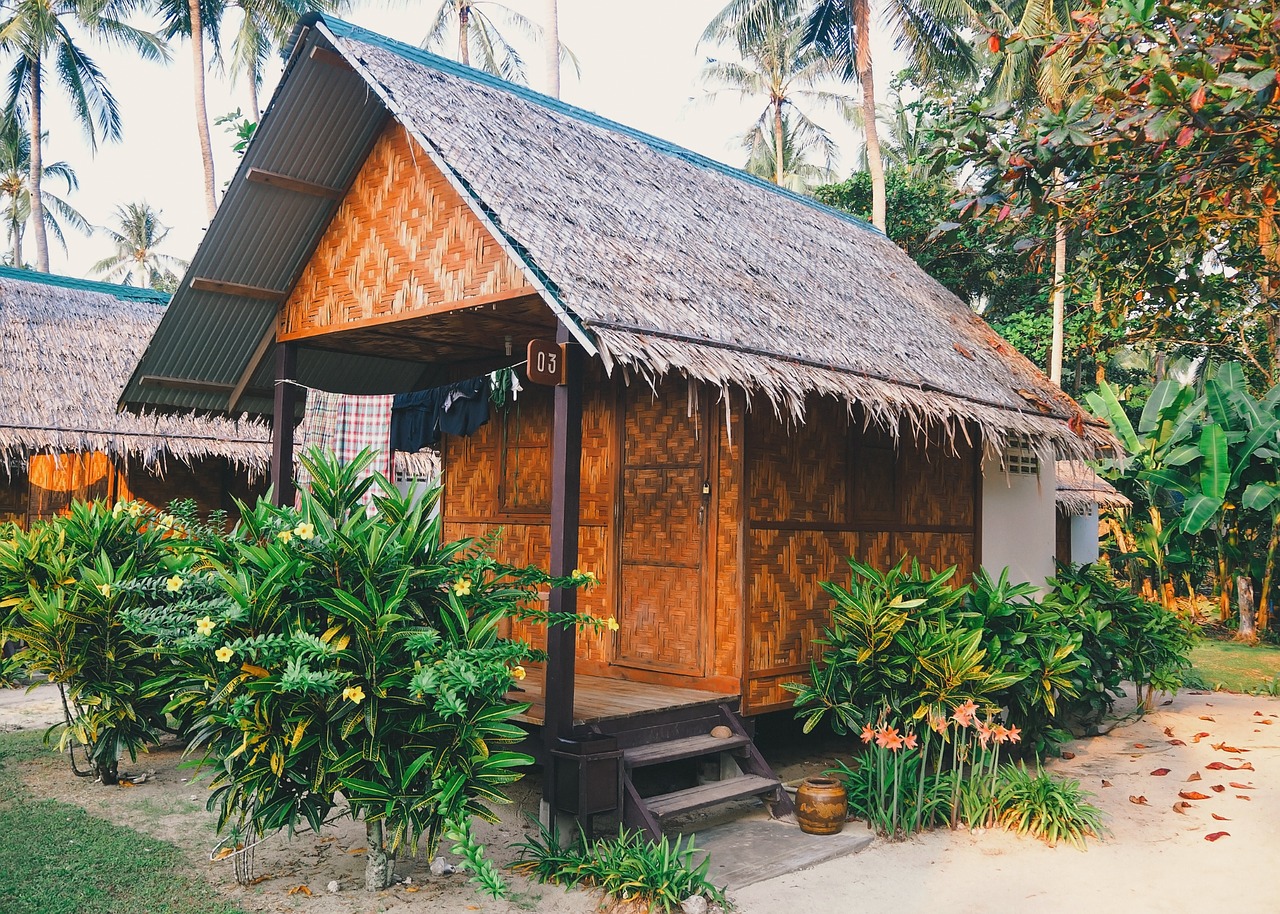 hut exotic tropical free photo