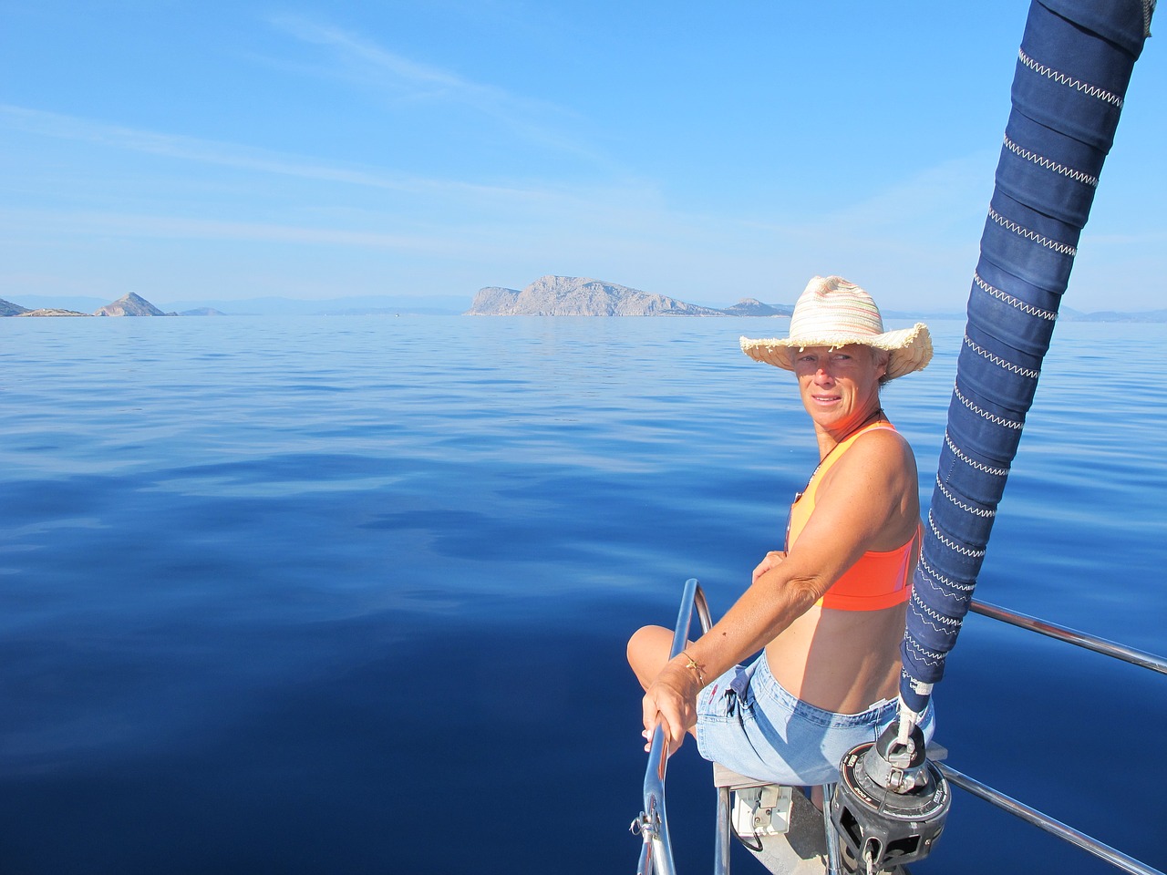 hydra greece sailing free photo