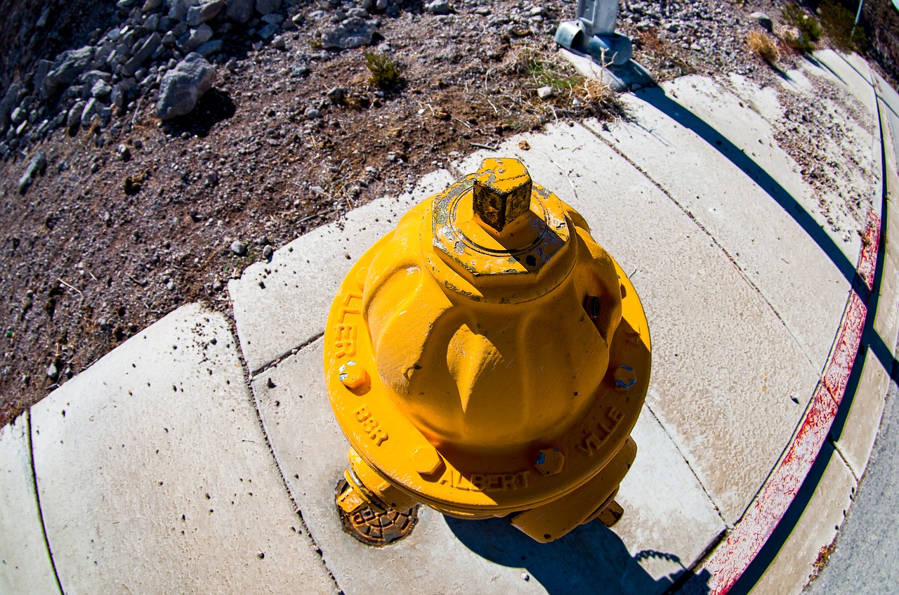 hydrant street yellow free photo