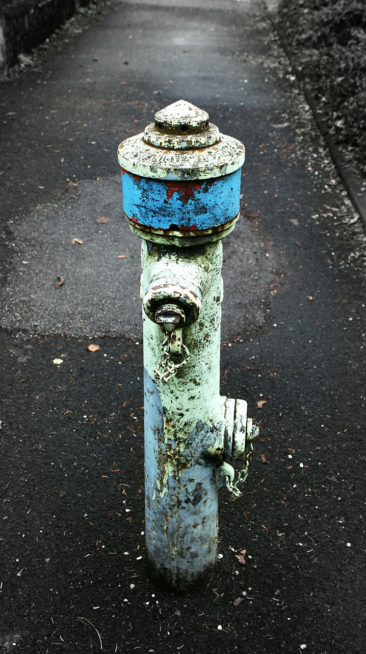 hydrant old blue free photo