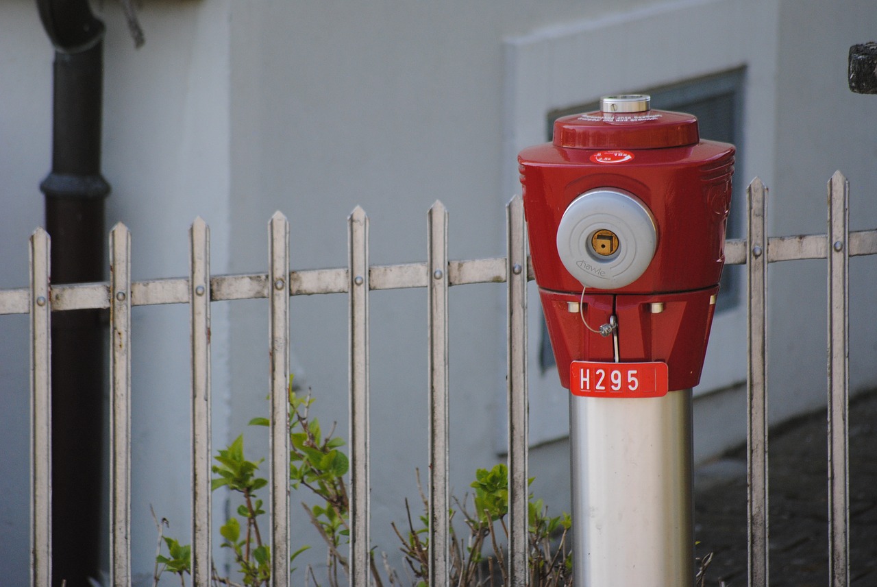 hydrant red garden free photo