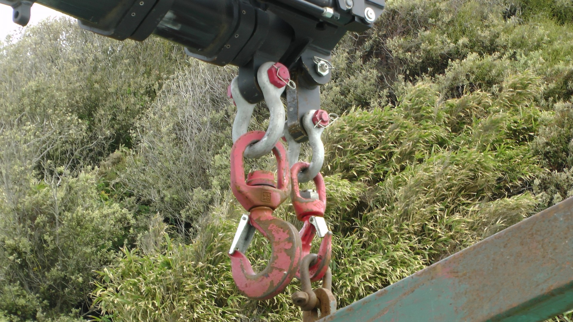 hydraulics control panel truck hydraulic truck crane hooks hook free photo