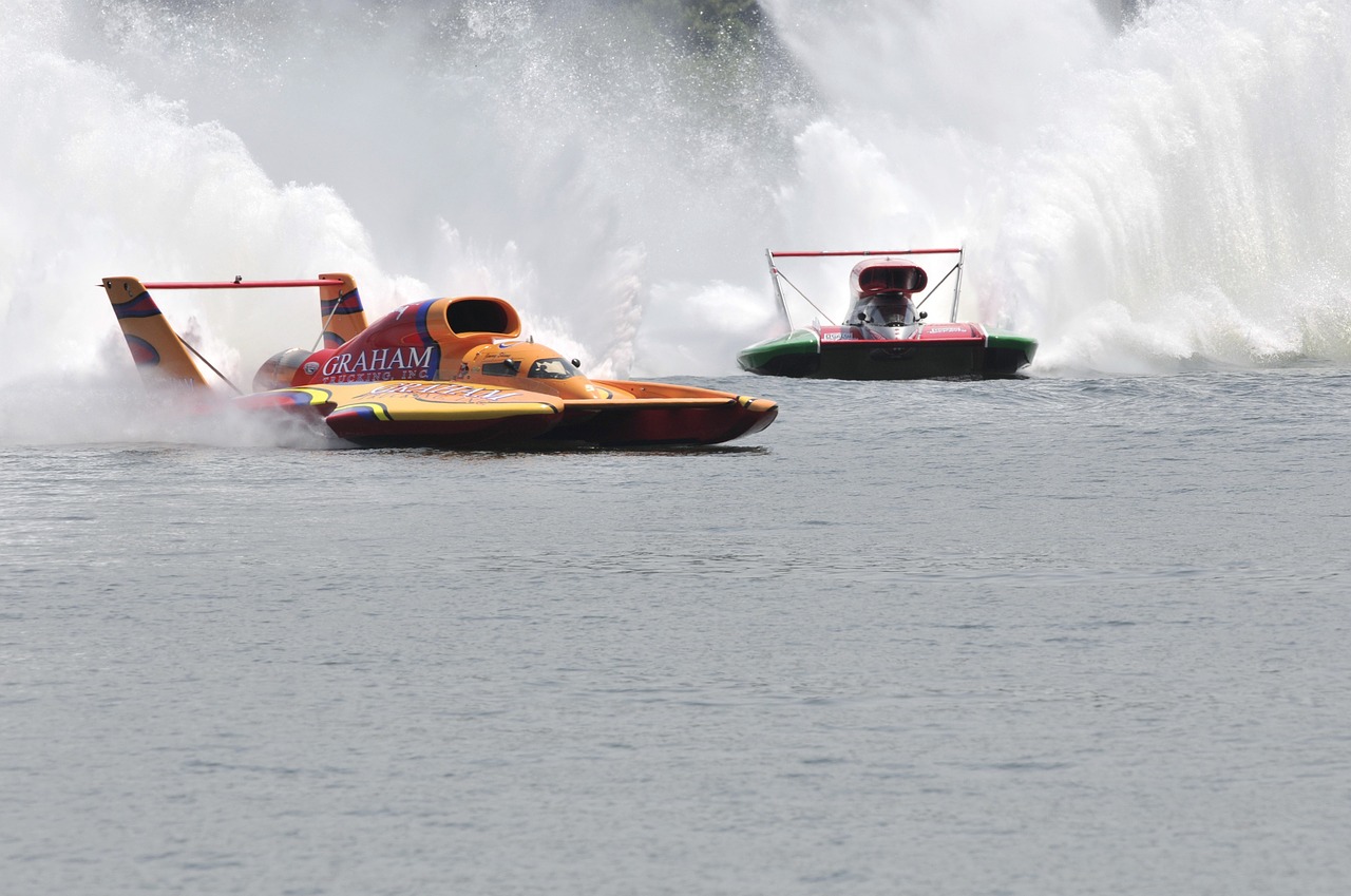 hydro racing boats water free photo