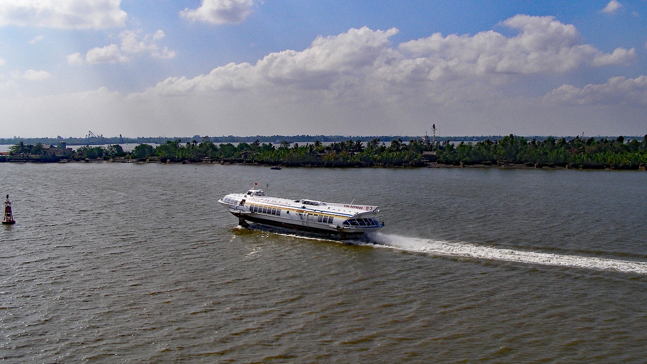 hydrofoil boat ferry free photo