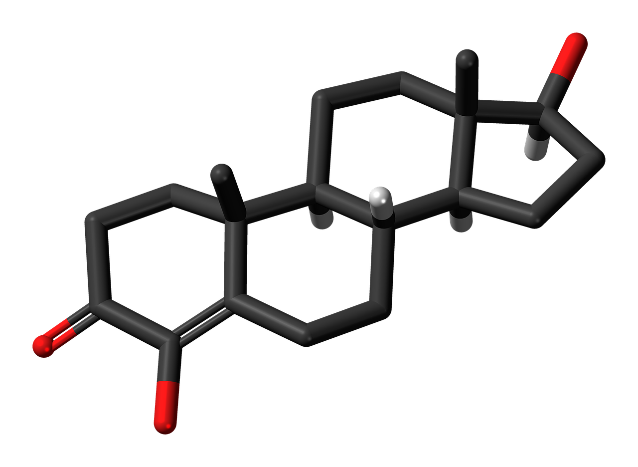 hydroxytestosterone steroid molecule free photo