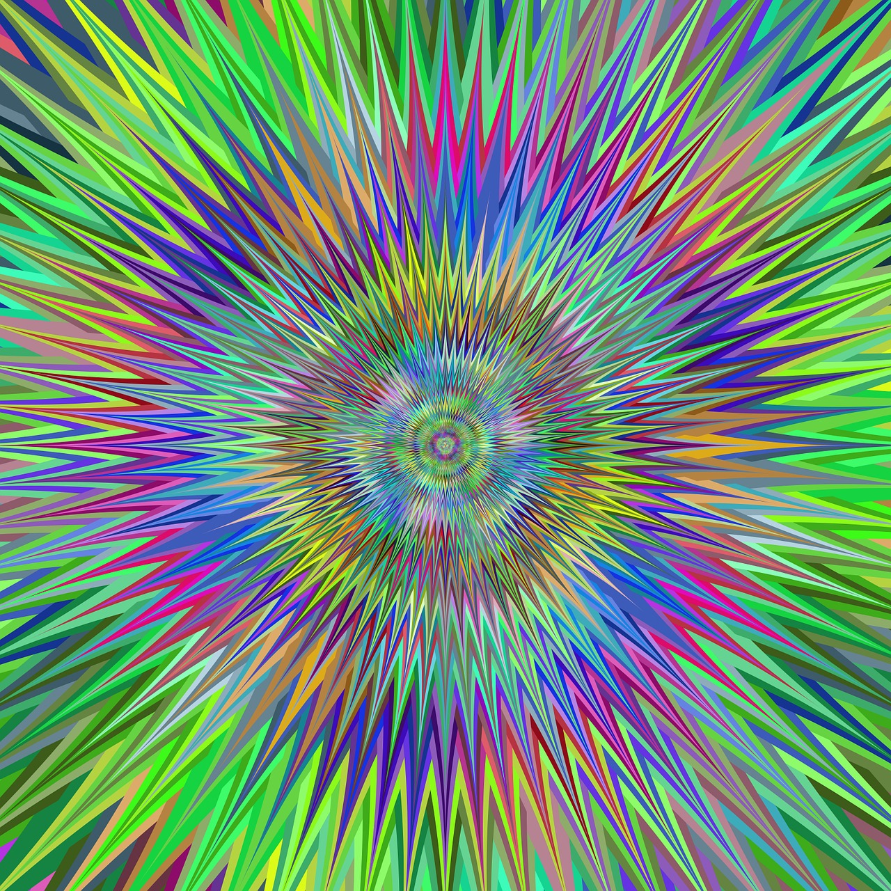 hypnotic fractal multicolored free photo
