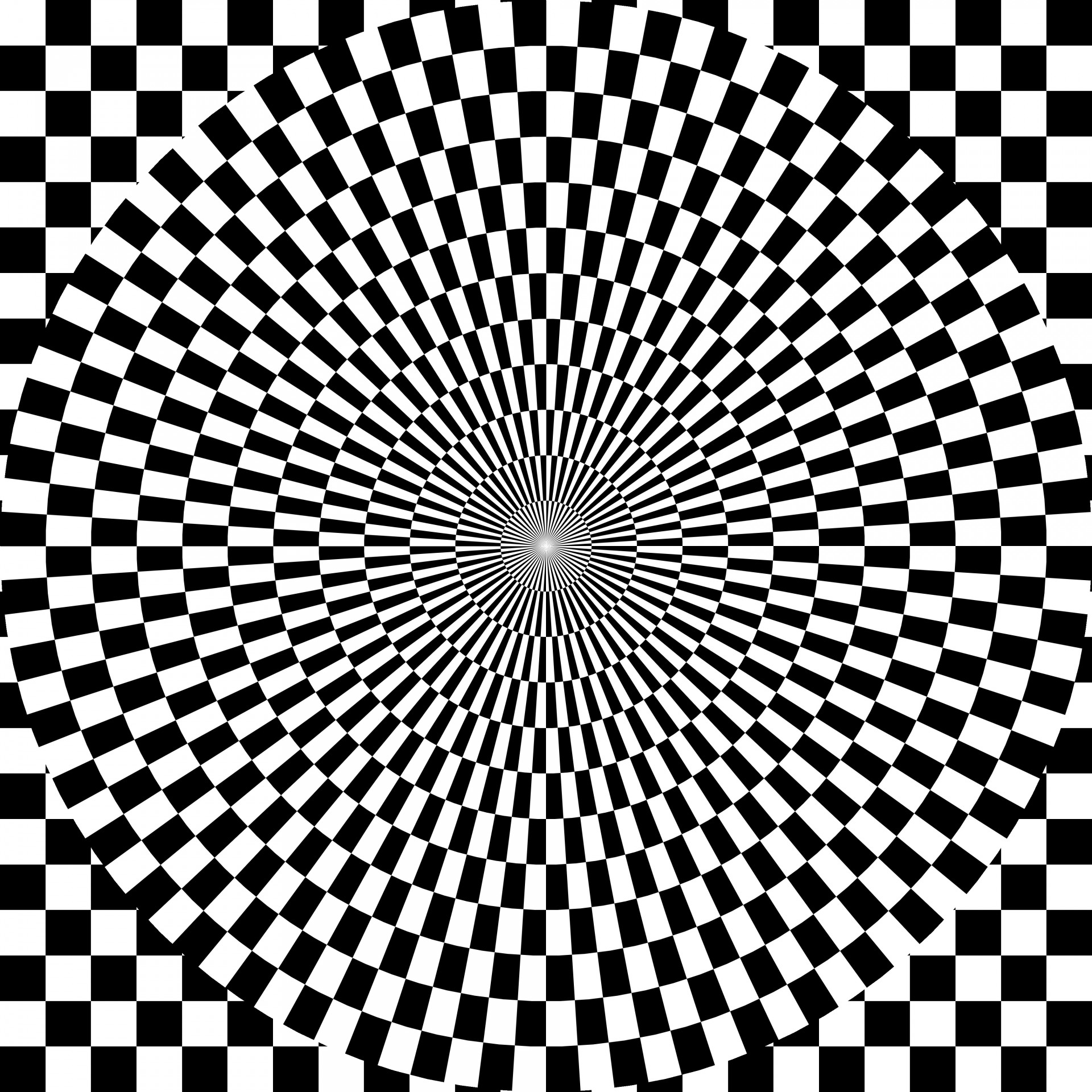 hypnotic checkerboard drawing free photo