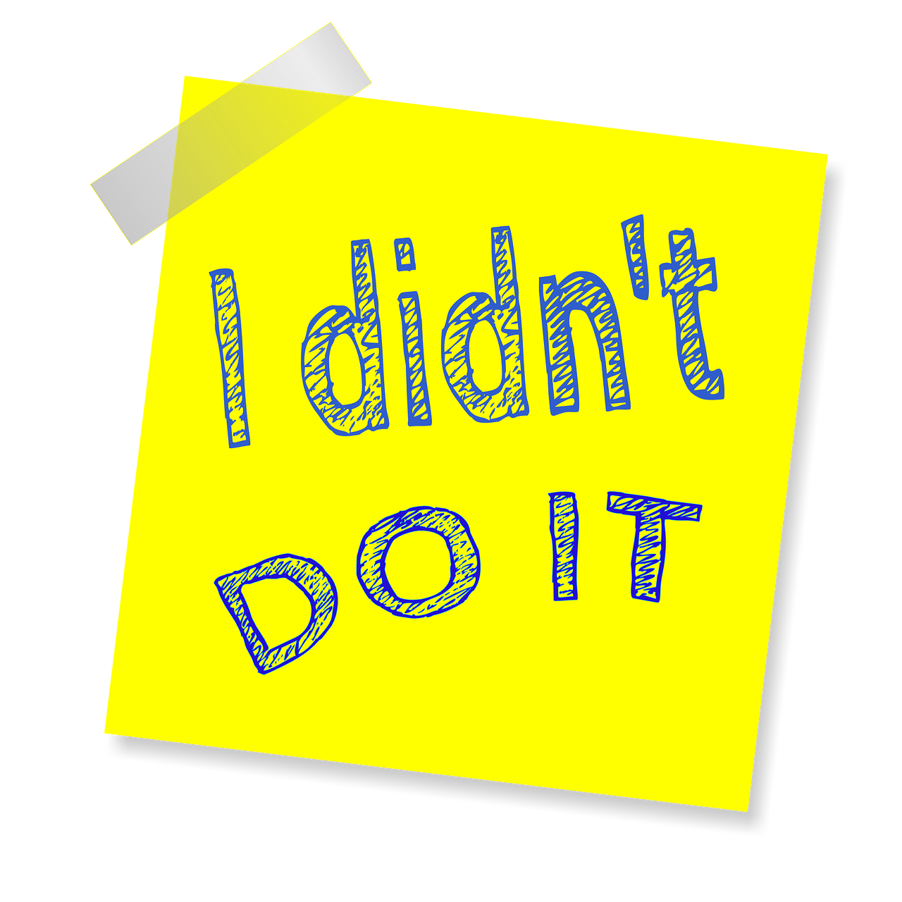 i didn't do it reminder post note free photo