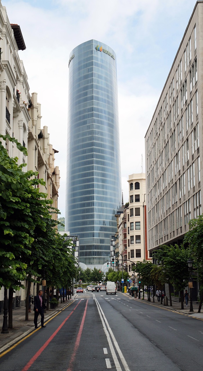 iberdrola tower bilbao spain free photo