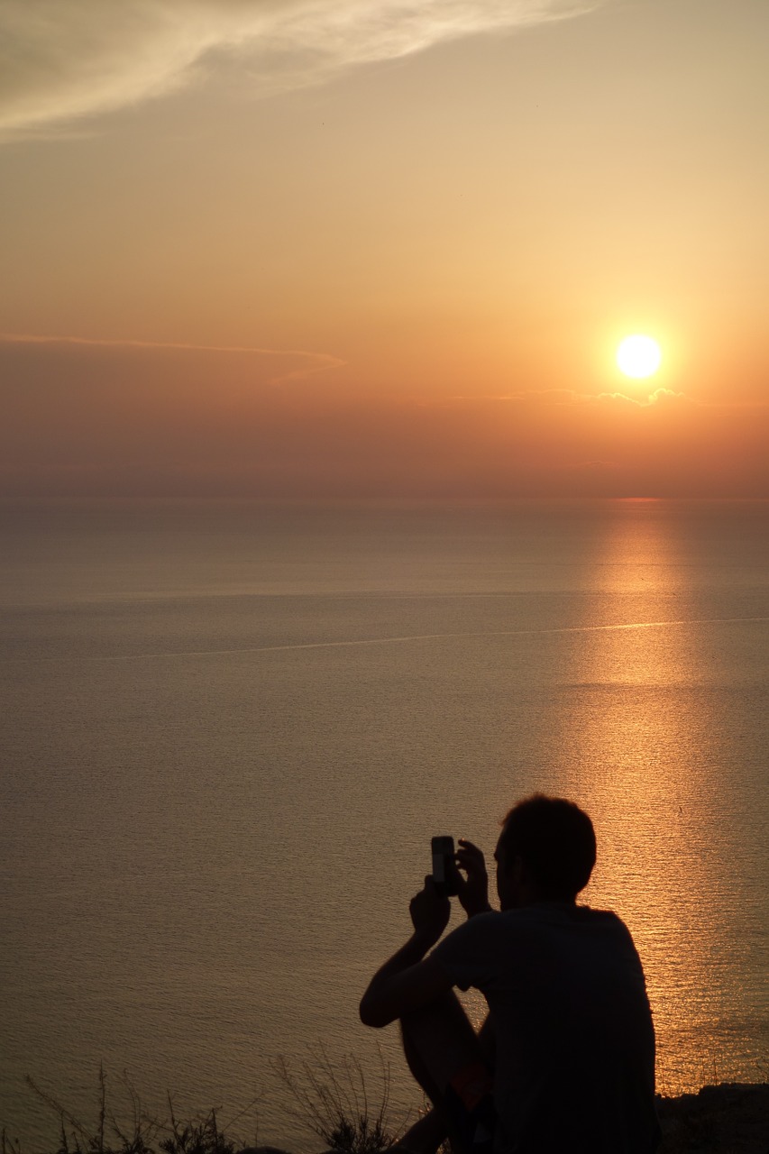 ibiza sunset sea free photo