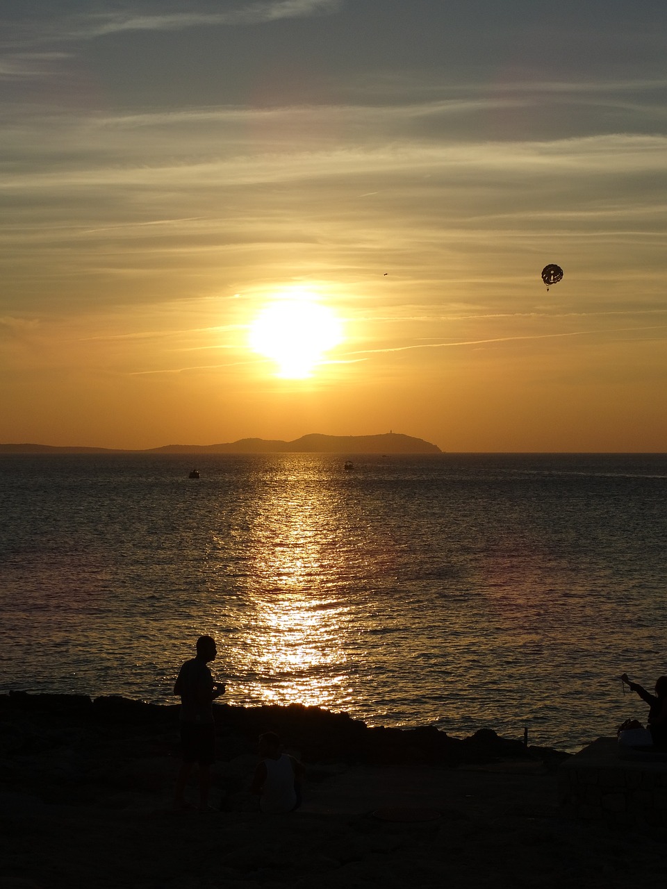 ibiza setting sun sun free photo