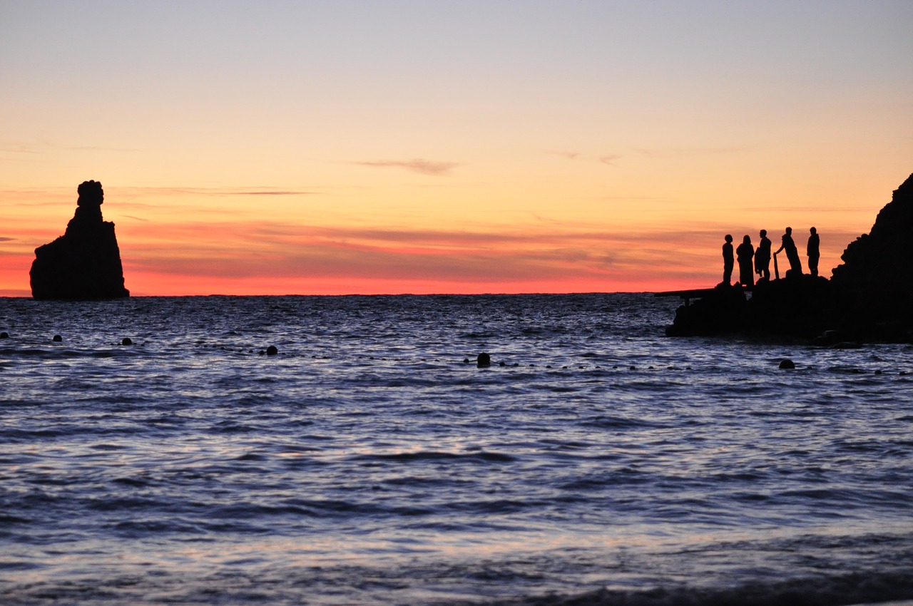 ibiza beach sunset free photo