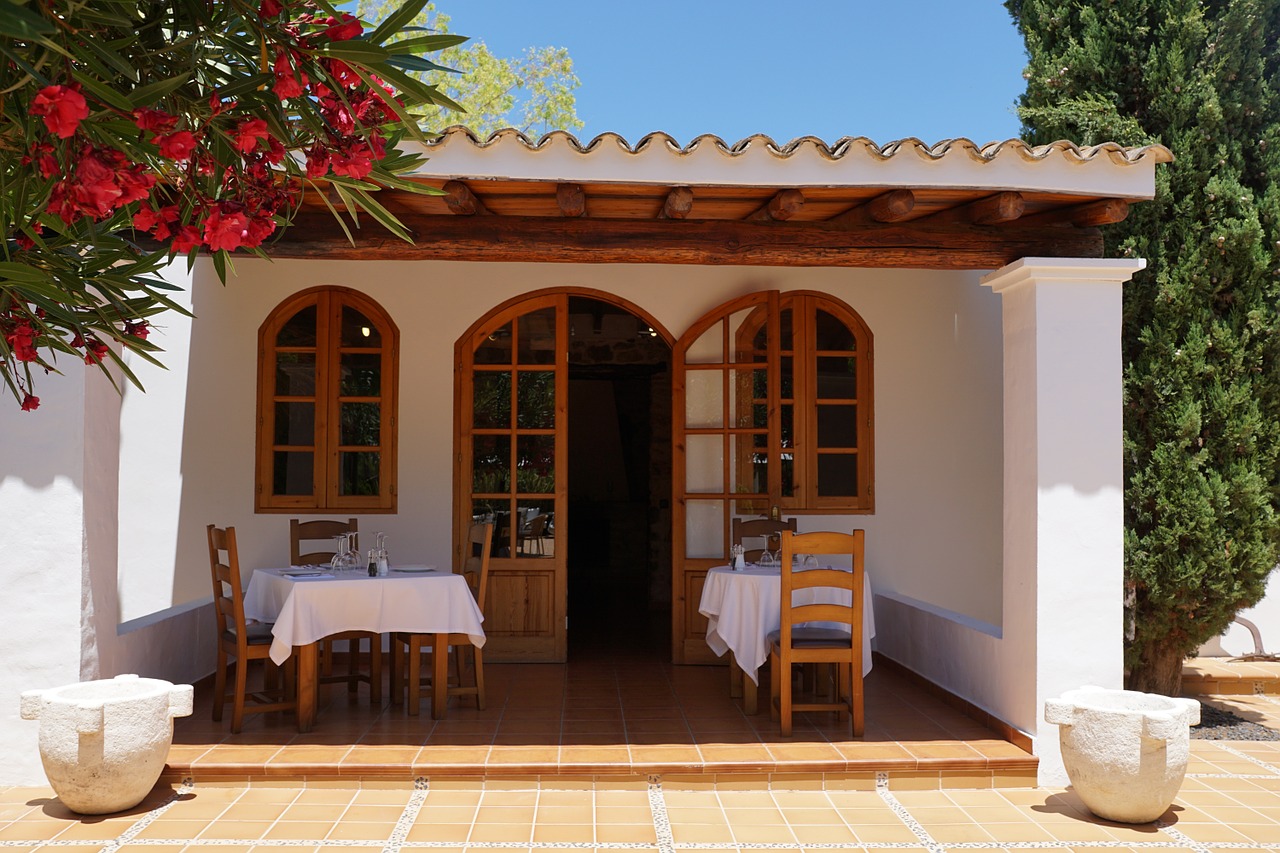 ibiza santa gertrudis restaurant free photo