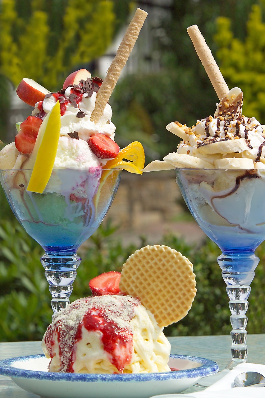 ice ice cream sundae cream free photo