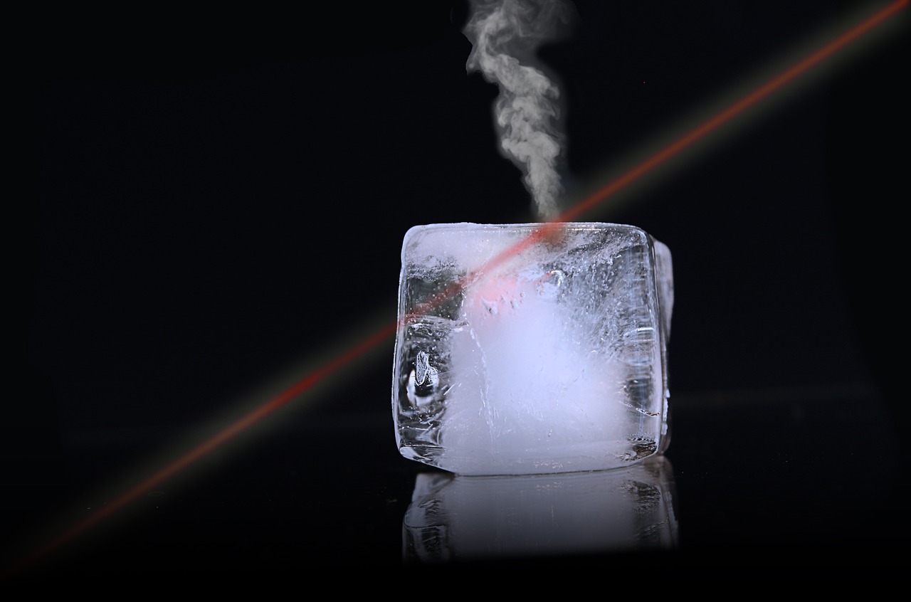 ice ice cubes laser free photo
