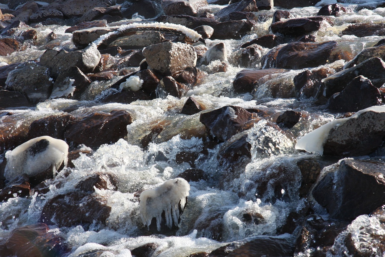 ice water river free photo