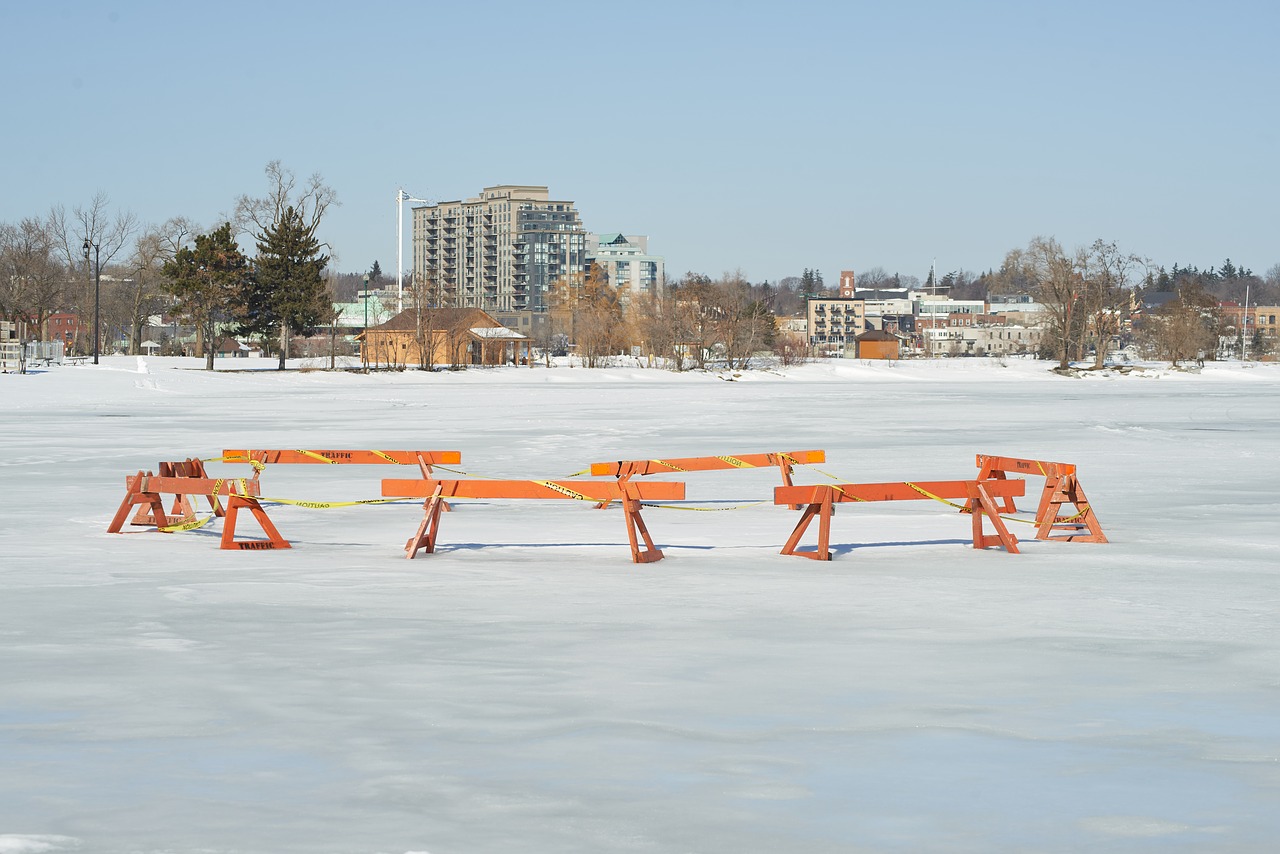 ice lake winter free photo