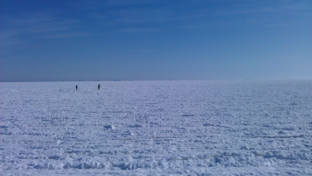 ice sea winter free photo