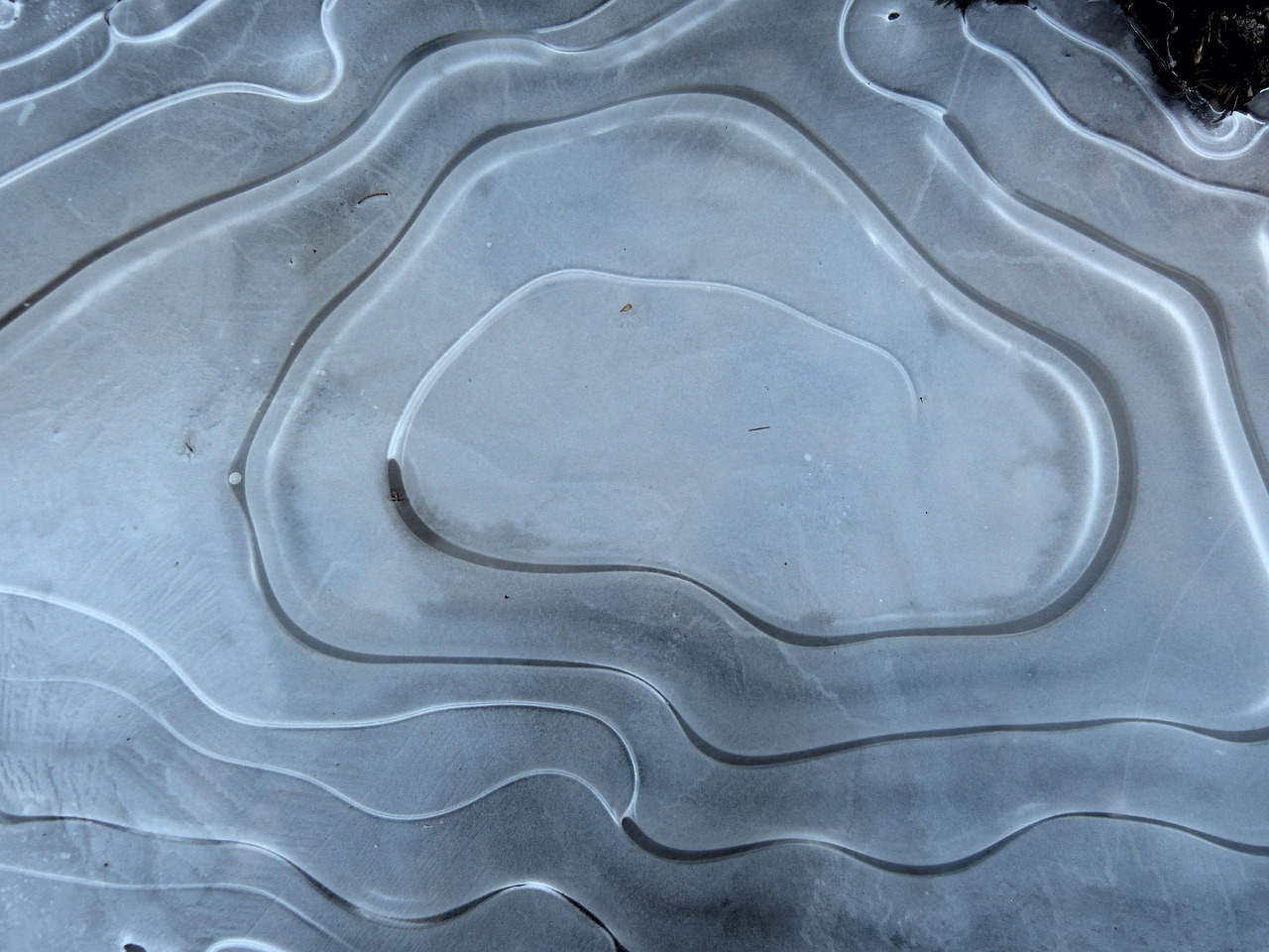 ice puddle spiral free photo