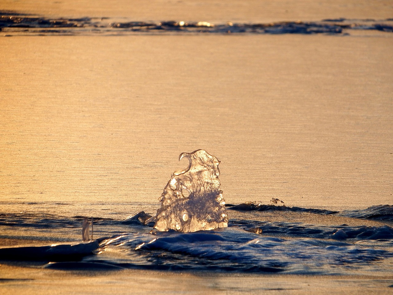 ice lake water free photo