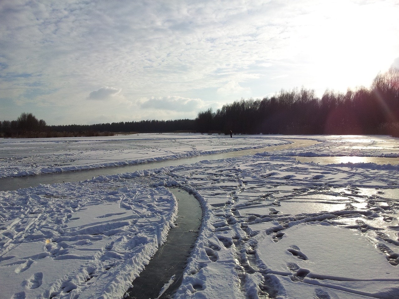 ice nature netherlands free photo