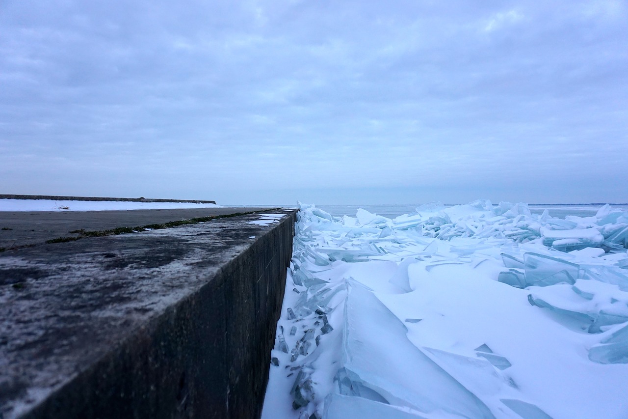 ice lake winter free photo