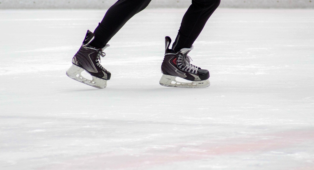 ice skaters winter free photo