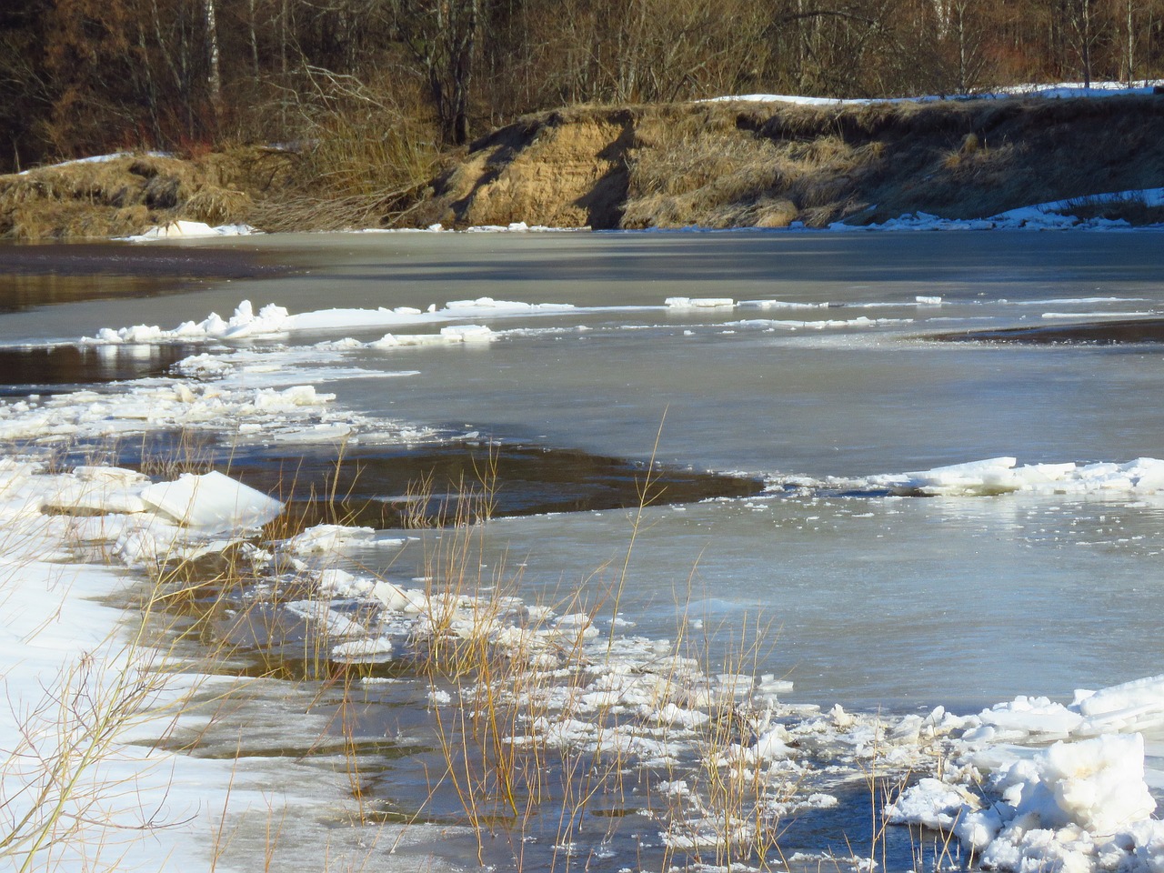ice  river  hummocks free photo
