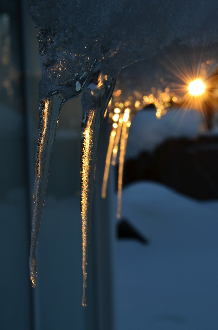 ice sunset beautifully free photo