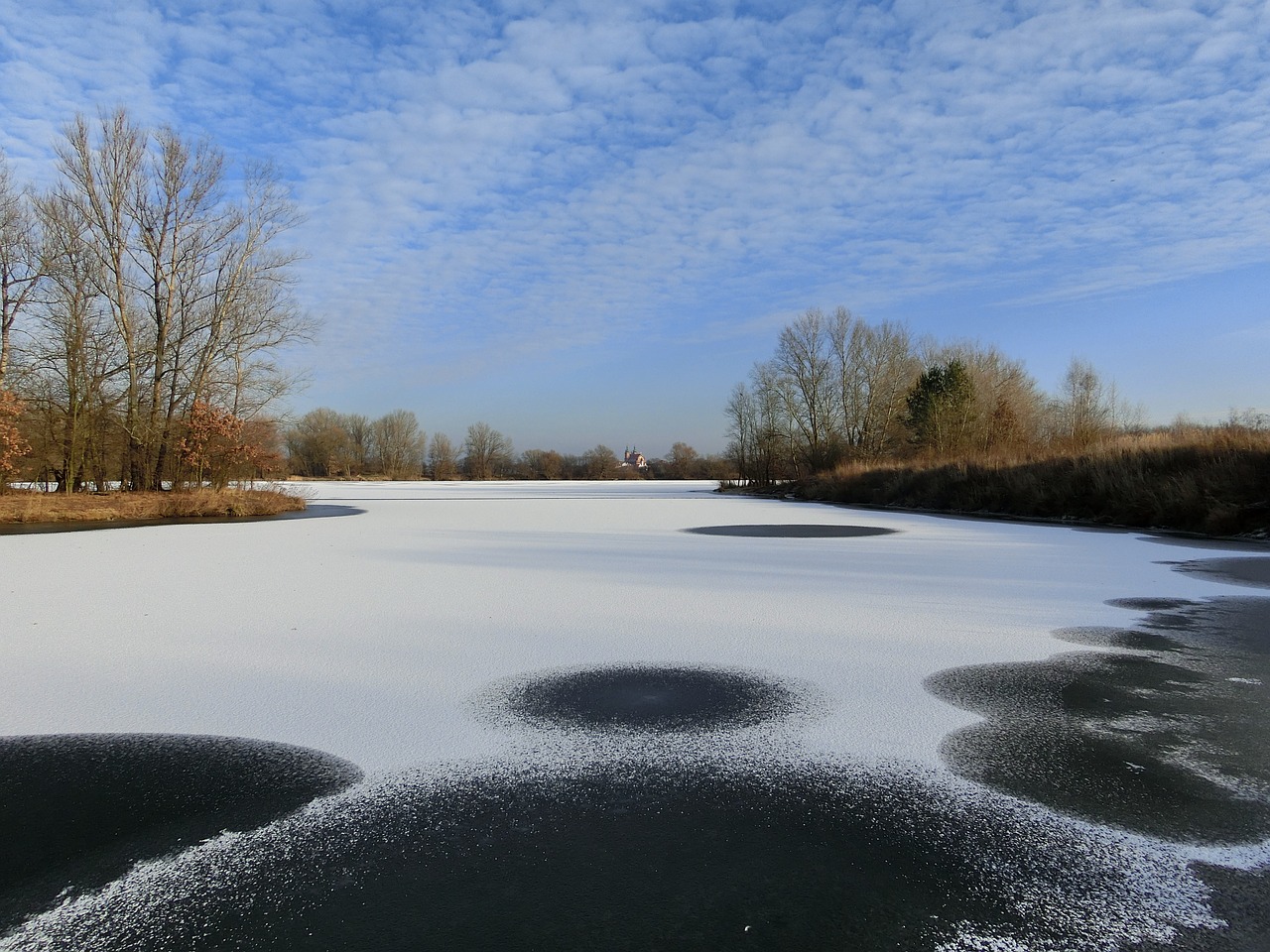 ice shadow lake free photo