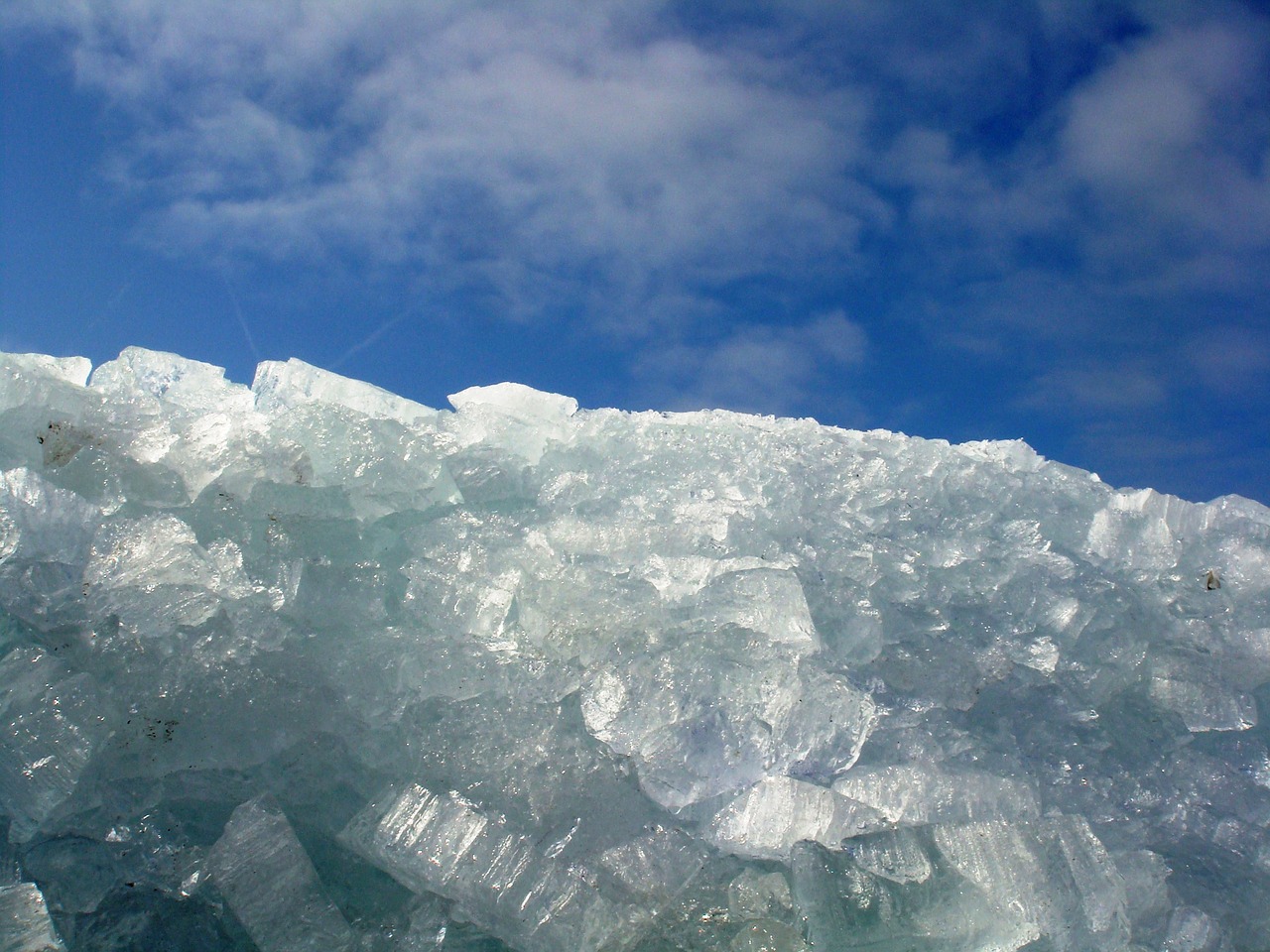 ice ice floes frozen free photo