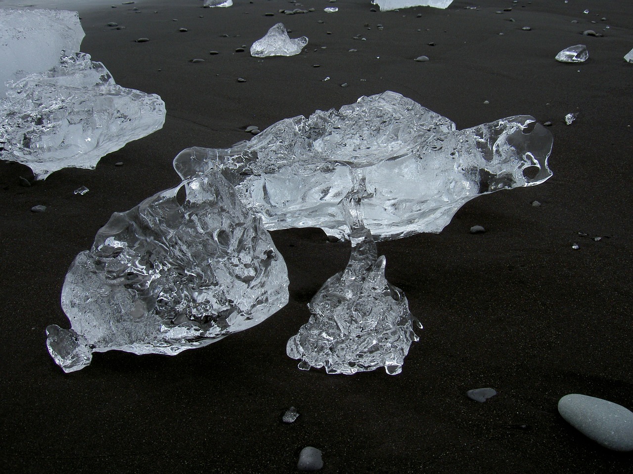 ice transparent beach free photo