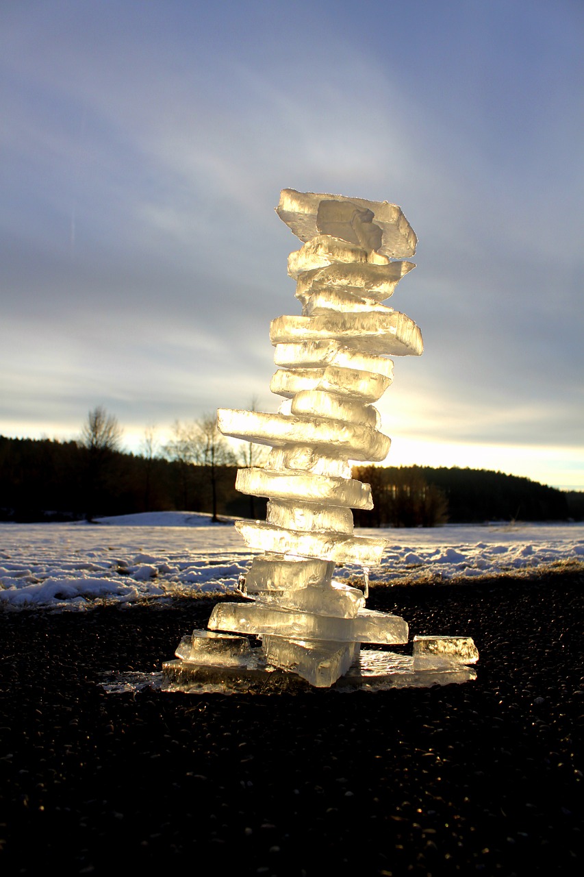 ice tower high free photo