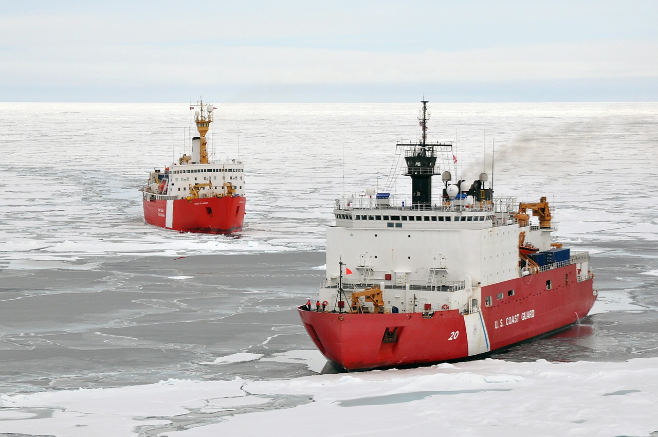 ice breakers ships winter free photo