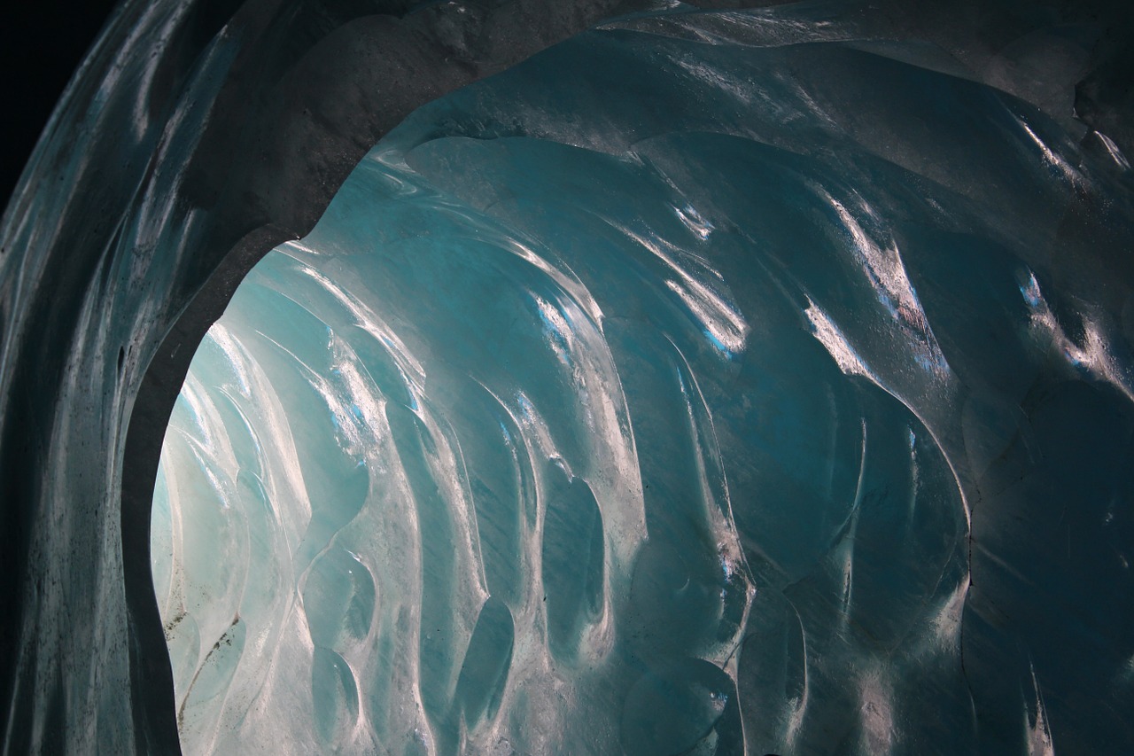 ice cave ice glacier free photo