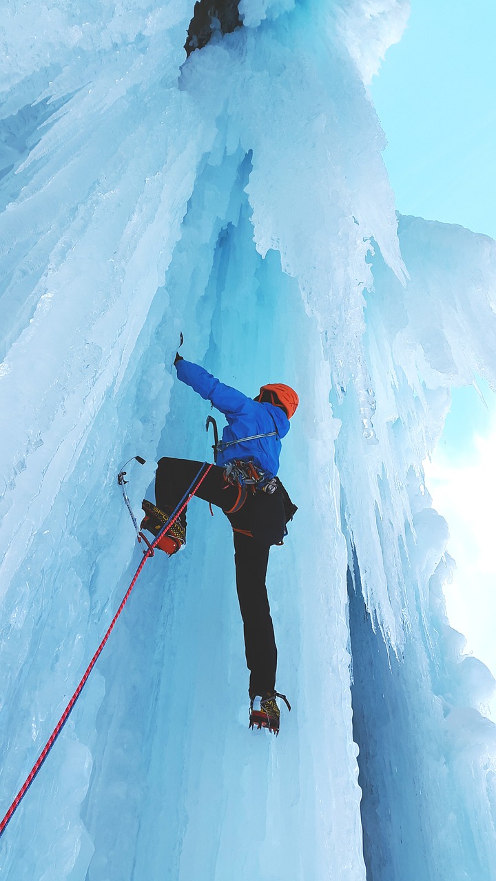ice climbing  extreme sports  climb free photo