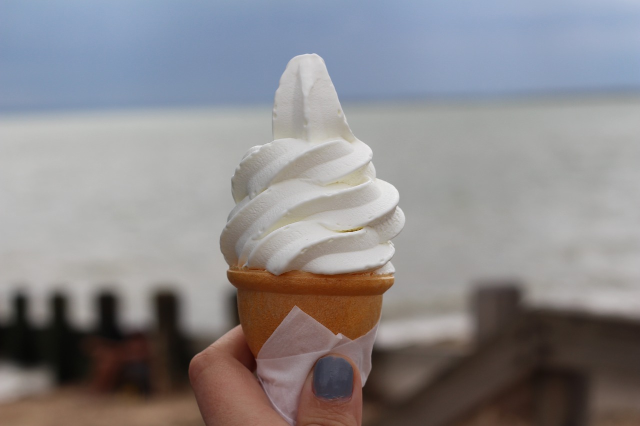 ice cream beach sea free photo
