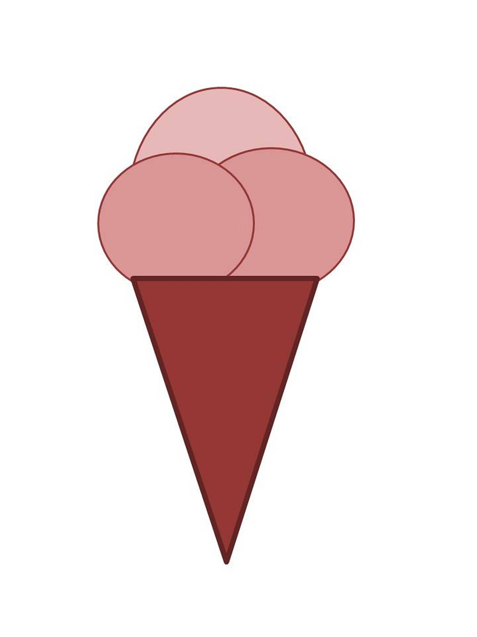 ice cream summer geometric shapes free photo