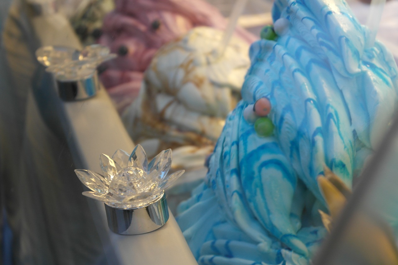 ice cream ornament blue free photo