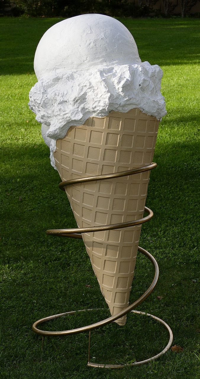 ice cream waffle advertising free photo