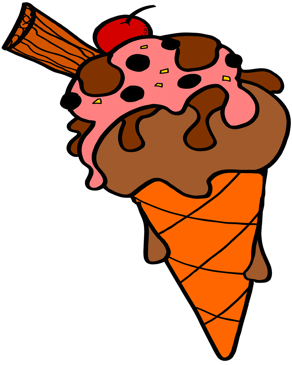ice cream  ice cream cone  icecream free photo