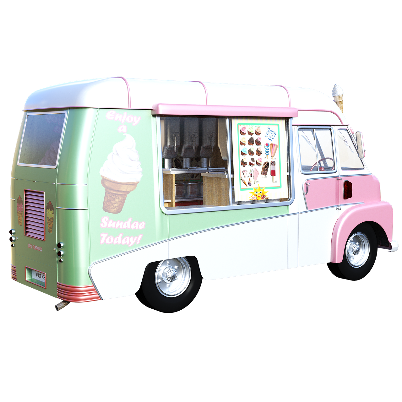 ice cream  truck  snack free photo