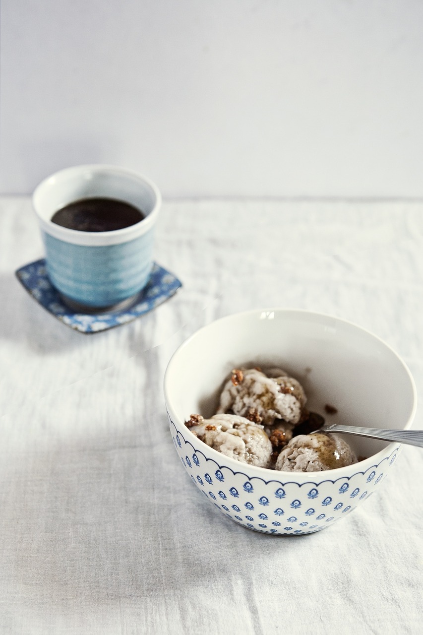 ice cream coffee dessert free photo